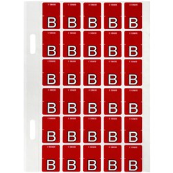 AVERY ALPHABET CODING LABEL B TOP TAB 20X30MM MAGENTA PACK OF 150