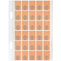 AVERY ALPHABET CODING LABEL O TOP TAB 20X30MM ORANGE PACK OF 150