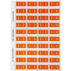 AVERY ALPHABET CODING LABEL I SIDE TAB 25X42MM ORANGE PACK OF 240