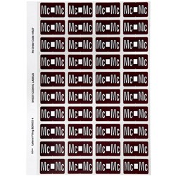 AVERY ALPHABET CODING LABEL MC SIDE TAB 25X42MM BROWN PACK OF 240