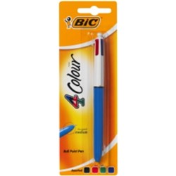 BIC 4 COLOUR ORIGINAL BALLPOINT PEN RETRACTABLE MEDIUM 1MM