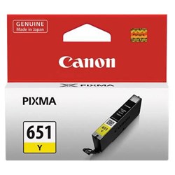 CANON PIXMA CLI651Y INK CARTRIDGE YELLOW