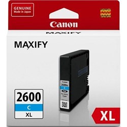 CANON MAXIFY PGI2600XLC INK CARTRIDGE HIGH YIELD CYAN