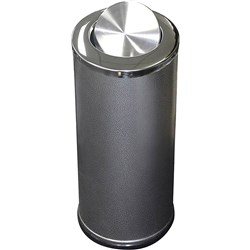 COMPASS ROUND SWING LID BIN 62 LITRES HAMMERTONE GREY