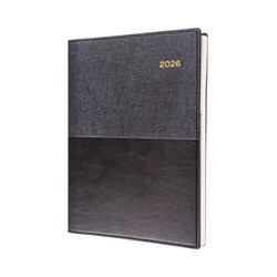 COLLINS VANESSA DIARY A4 DAY TO PAGE BLACK