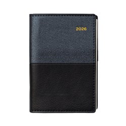 COLLINS VANESSA POCKET DIARY B7R WEEK TO VIEW BLACK