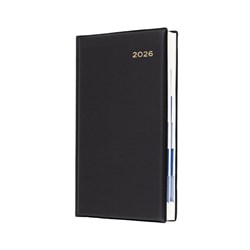 COLLINS BELMONT DESK DIARY OCTAVO DAY TO PAGE BLACK