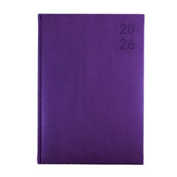 DEBDEN SILHOUETTE DIARY A4 WEEK TO VIEW PURPLE