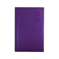 DEBDEN SILHOUETTE DIARY B7R WEEK TO VIEW PURPLE