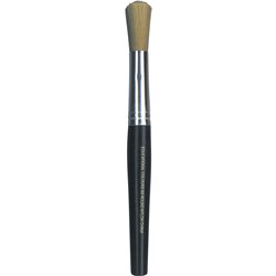 EDVANTAGE STUBBY PAINT BRUSHES MAJOR ROUND NYLON PACK OF 12