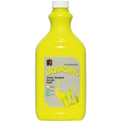 EC LIQUICRYL PAINT 2 LITRES FLUORESCENT YELLOW