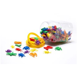 LEARNING CAN BE FUN GARDEN BUG COUNTERS JAR OF 72