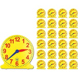 Learning Can Be Fun Clocks 24 Student 1 Teacher Pack of 25