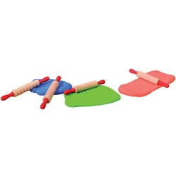EC MINI PATTERN ROLLING PINS 19CM SET OF 6
