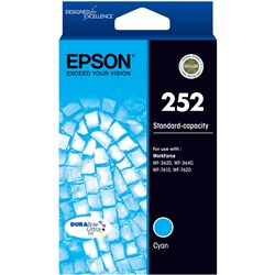EPSON 252 DURABRITE ULTRA INK CARTRIDGE CYAN