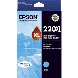 EPSON 220XL DURABRITE ULTRA INK CARTRIDGE HIGH YIELD CYAN