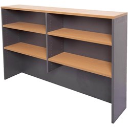 RAPIDLINE RAPID WORKER OVERHEAD HUTCH 1800W X 315D X 1070MMH BEECH AND IRONSTONE