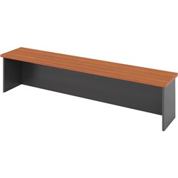 RAPIDLINE RAPID WORKER DESK HOB 1500W X 350D X 400MMH CHERRY AND IRONSTONE