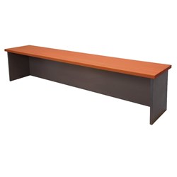 RAPIDLINE RAPID WORKER DESK HOB 1800W X 350D X 400MMH CHERRY AND IRONSTONE