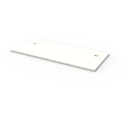 RAPIDLINE RECTANGLE DESK TOP ONLY 1500W X 700D X 25MMH WITH 2 CABLE PORTS WHITE