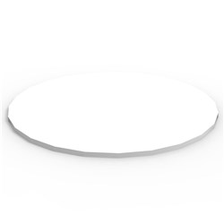 RAPIDLINE ROUND TABLE TOP ONLY 900MM DIAMETER X 25MMH WHITE