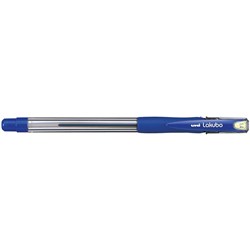 UNI SG100 LAKUBO BALLPOINT PEN COMFORT GRIP BROAD 1.4MM BLUE PACK OF 12