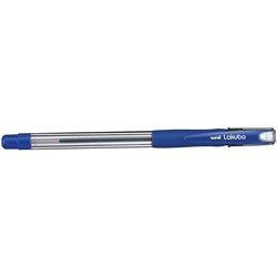 UNI SG100 LAKUBO BALLPOINT PEN COMFORT GRIP MEDIUM 1MM BLUE PACK OF 12