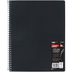 JASART 603 VISUAL DIARY 280X356MM 110GSM SINGLE WIRE 120 PAGE