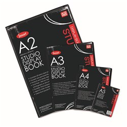 JASART STUDIO DISPLAY BOOK A5 20 POCKETS BLACK