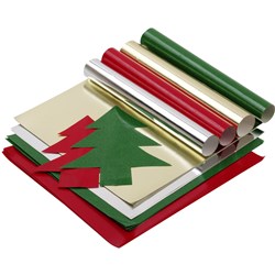 JASART CHRISTMAS PAPER 254X254MM ASSORTED PACK OF 100