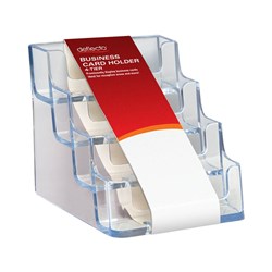 DEFLECTO BUSINESS CARD HOLDER 4 TIERS LANDSCAPE