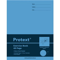 PROTEXT EXERCISE BOOK 225X175MM 8MM 70GSM 48 PAGES SPIDER
