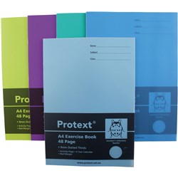 PROTEXT EXERCISE BOOK A4 9MM DOTTED THIRDS 48 PAGE BEETLE