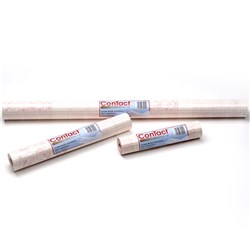 CONTACT SELF ADHESIVE BOOK COVERING 15M X 900MM 100 MICRON CLEAR GLOSS