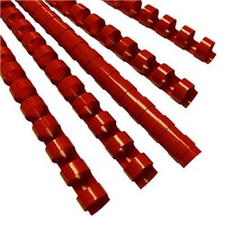 GBC PLASTIC BINDING COMB 10MM 21 LOOP 60 SHEETS CAPACITY RED PACK OF 100
