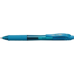 PENTEL BL107 ENERGEL X GEL PEN RETRACTABLE FINE 0.7MM SKY BLUE