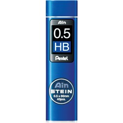PENTEL AIN STEIN LEADS REFILL C275 0.5MM HB TUBE OF 40