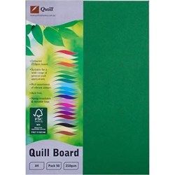 QUILL BOARD A4 210GSM EMERALD PACK OF 50