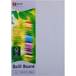 QUILL BOARD A4 210GSM GREY PACK OF 50