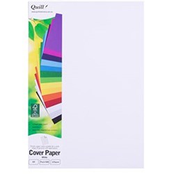 QUILL COVER PAPER A4 125GSM WHITE REAM OF 500