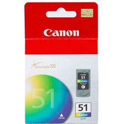 CANON CHROMALIFE100 CL51 INK CARTRIDGE TRI-COLOUR