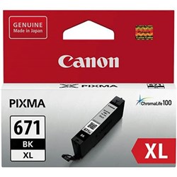 CANON PIXMA CLI671XL INK CARTRIDGE HIGH YIELD BLACK