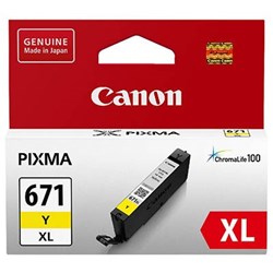 CANON PIXMA CLI671XL INK CARTRIDGE HIGH YIELD YELLOW