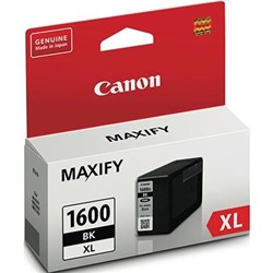 CANON MAXIFY PGI1600XLBK INK CARTRIDGE HIGH YIELD BLACK