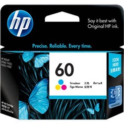 HP 60 INK CARTRIDGE TRI COLOUR CC643WA