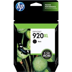 HP 920XL OFFICEJET INK CARTRIDGE HIGH YIELD BLACK CD975AA