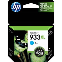 HP 933XL OFFICEJET INK CARTRIDGE HIGH YIELD CYAN CN054AA