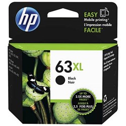 HP 63XL INK CARTRIDGE HIGH YIELD BLACK F6U64AA