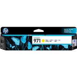 HP 971 OFFICEJET INK CARTRIDGE YELLOW CN624AA
