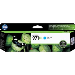 HP 971XL OFFICEJET INK CARTRIDGE HIGH YIELD CYAN CN626AA
